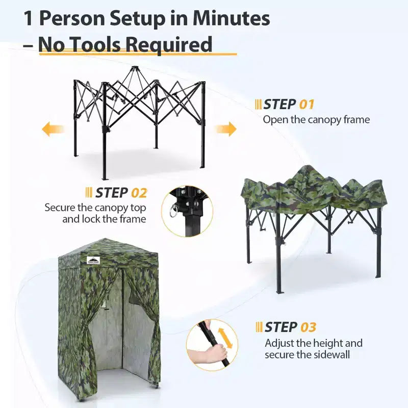 EAGLE PEAK Auvent escamotable 4x4, Cabine d'essayage portable ultra-compacte et flexible pour les séances photo