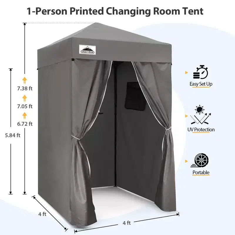 EAGLE PEAK Auvent escamotable 4x4, Cabine d'essayage portable ultra-compacte et flexible pour les séances photo