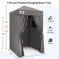 EAGLE PEAK Auvent escamotable 4x4, Cabine d'essayage portable ultra-compacte et flexible pour les séances photo