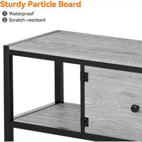 Meuble TV marron rustique de 65 pouces, meuble de style rustique avec rangement pour téléviseurs jusqu'à 75 pouces, idéal pour le salon