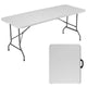 Table Pliante Extérieure Intérieure Robuste Portable avec Poignée de Transport pour Camping Pique-nique Fête
