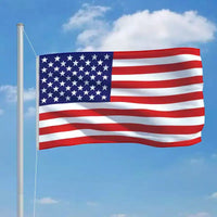 vidaXL Drapeau des États-Unis Multicolore 68D 100 % polyester Grand Drapeau Américain Durable