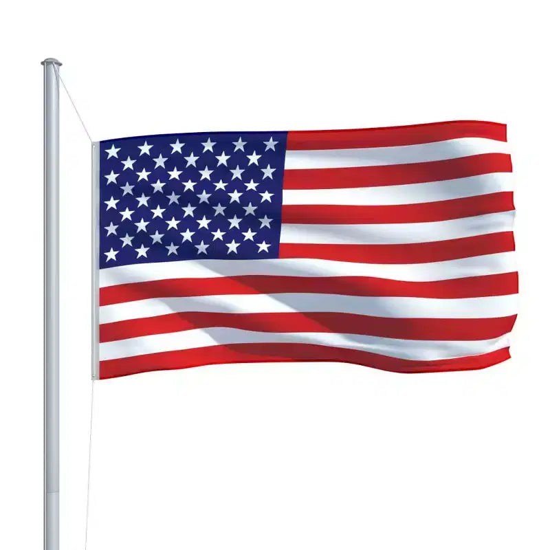 vidaXL Drapeau des États-Unis Multicolore 68D 100 % polyester Grand Drapeau Américain Durable