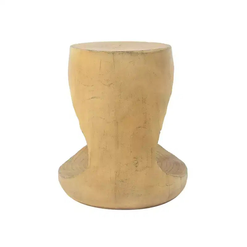 Table d'appoint creuse, texture aspect bois, couleur noire