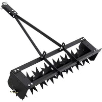 Aérateur à pointes traîné 32", aérateur de pelouse traîné avec pointes pénétrantes pour pelouse, cour et jardin