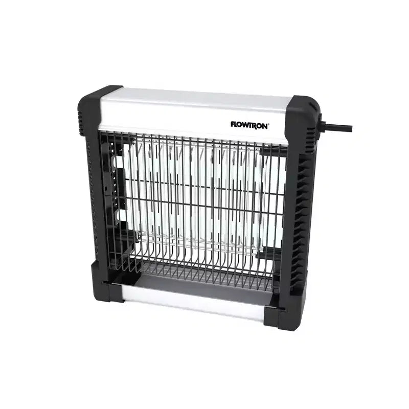 Destructeur d'insectes d'intérieur Flowtron avec puissance 3000 V, lampe LED, ampoules UV 15 W et grille antichoc facile à nettoyer