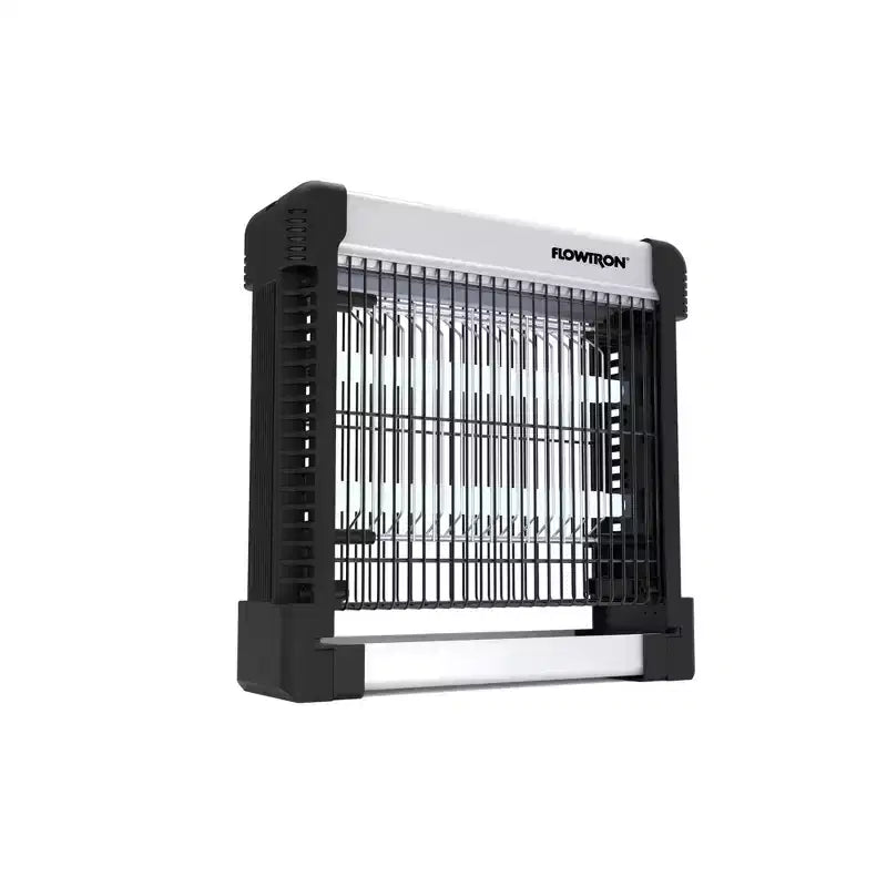 Destructeur d'insectes d'intérieur Flowtron avec puissance 3000 V, lampe LED, ampoules UV 15 W et grille antichoc facile à nettoyer