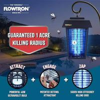 Flowtron Ampoule de rechange pour piège anti-insectes d'interieur - lot de 2 lampes UV, 10W, sortie 3000V