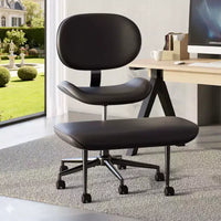 Chaise de bureau sans accoudoirs assise jambes croisées Pinmoco, assise extra-large, design pivotant à 360°, chaise de bureau ergonomique pour la maison, le gaming et la méditation