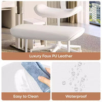 Chaise de bureau sans accoudoirs assise jambes croisées Pinmoco, assise extra-large, design pivotant à 360°, chaise de bureau ergonomique pour la maison, le gaming et la méditation