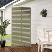 PexFix 72 po x 35 po Brise-vue rectangulaire d'extérieur en acier galvanisé de couleur verte