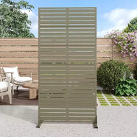 PexFix 72 po x 35 po Brise-vue rectangulaire d'extérieur en acier galvanisé de couleur verte