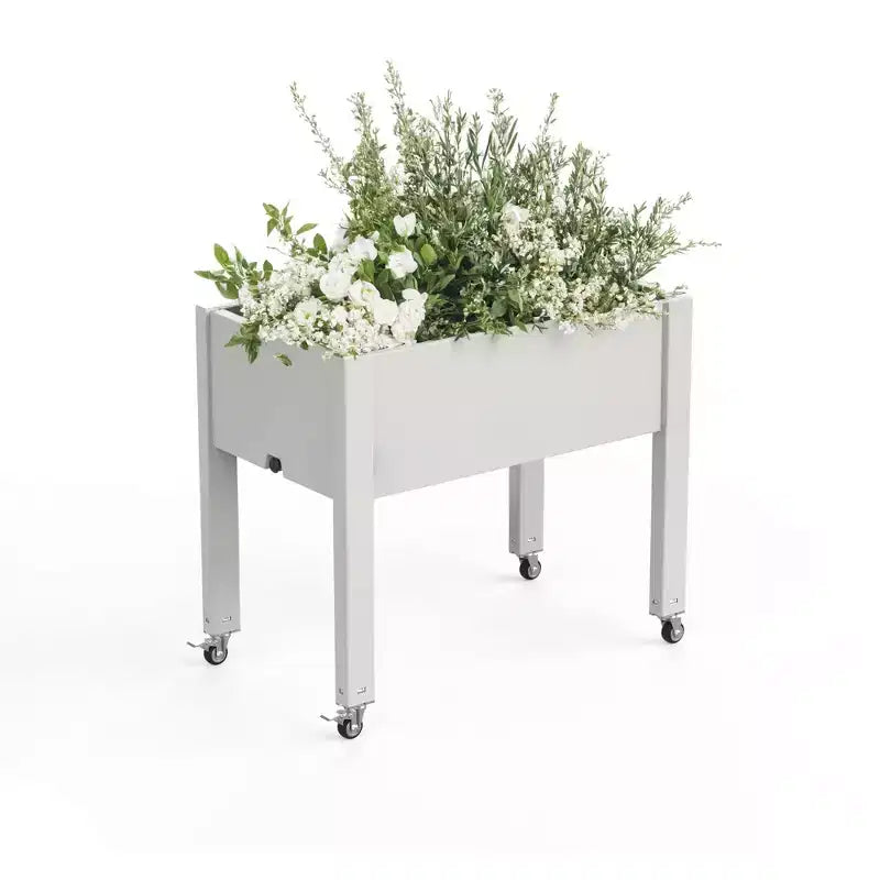 Chic Crate - Srushti Carre de jardin sureleve avec roues pour interieur et extérieur