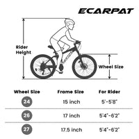 Cadre en acier robuste pour adultes, pour les trajets quotidiens, les voyages et le cyclisme tout-terrain
