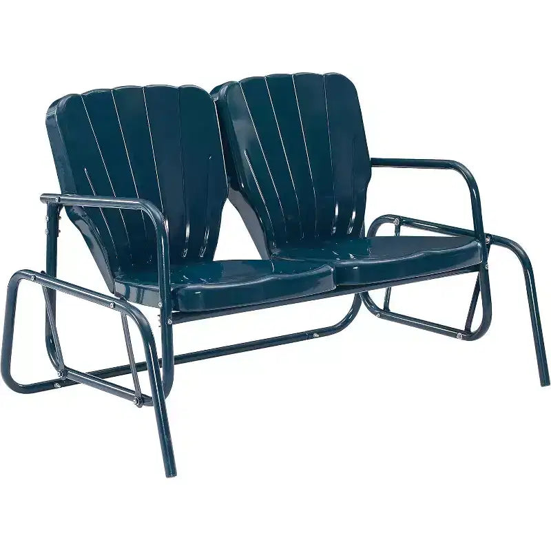HomeStock Ridgeland Outdoor Metal Loveseat Glider
