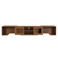 Meuble TV pour chat Meuble TV extensible Meuble TV cache litière, Meuble respectueux des chats, Moderne du milieu du siècle, Noyer-ModernLuxe