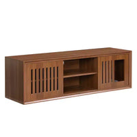 Meuble TV pour chat Meuble TV extensible Meuble TV cache litière, Meuble respectueux des chats, Moderne du milieu du siècle, Noyer-ModernLuxe