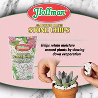 Hoffman Alabaster Blend Eclats de pierre, couvre-sol decoratif permanent, marbre pur du Vermont, 2 pintes sèches