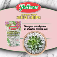 Hoffman Alabaster Blend Eclats de pierre, couvre-sol decoratif permanent, marbre pur du Vermont, 2 pintes sèches