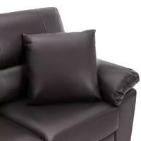Canapé et fauteuil en similicuir, canapé au confort ultime pour salon-Morden Fort