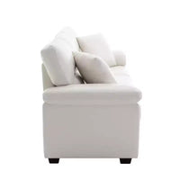 Canapé et fauteuil en similicuir, canapé au confort ultime pour salon-Morden Fort
