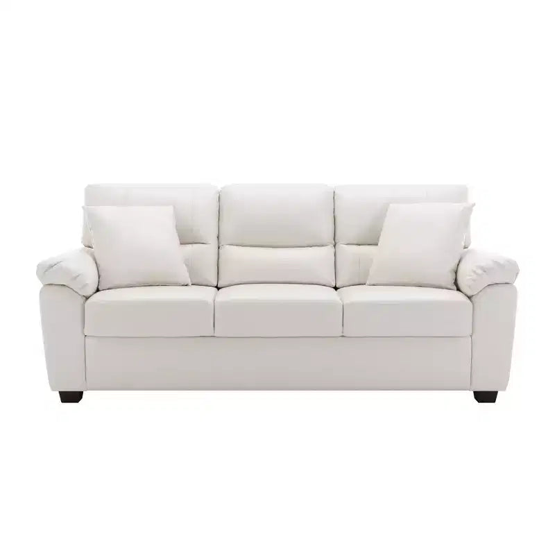 Canapé et fauteuil en similicuir, canapé au confort ultime pour salon-Morden Fort