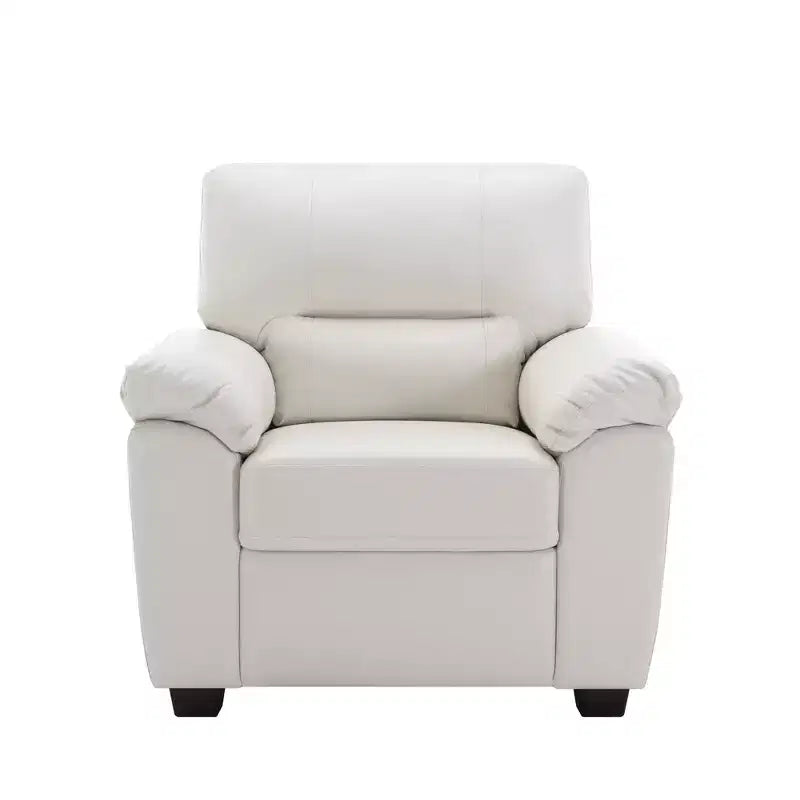 Canapé et fauteuil en similicuir, canapé au confort ultime pour salon-Morden Fort