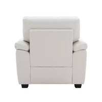 Canapé et fauteuil en similicuir, canapé au confort ultime pour salon-Morden Fort