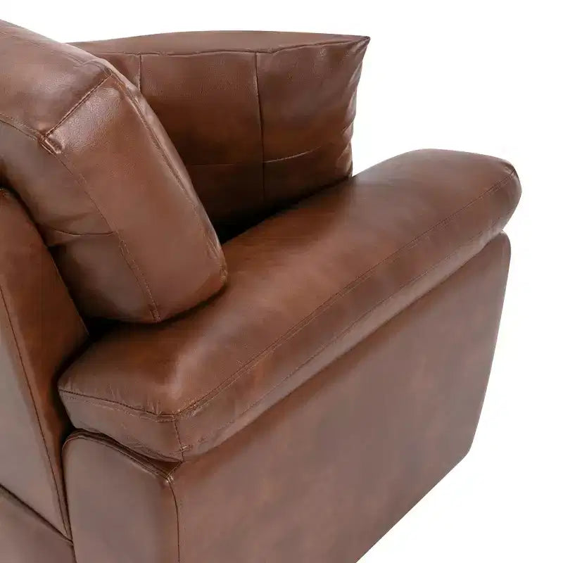 Canapé et fauteuil en similicuir, canapé au confort ultime pour salon-Morden Fort