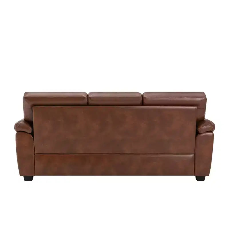 Canapé et fauteuil en similicuir, canapé au confort ultime pour salon-Morden Fort