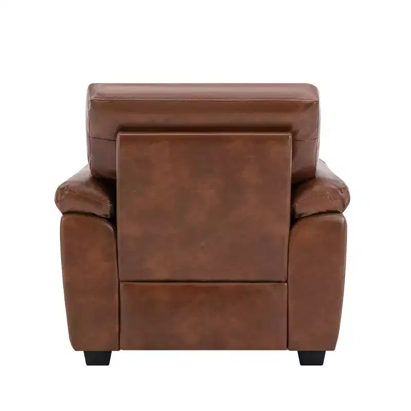 Canapé et fauteuil en similicuir, canapé au confort ultime pour salon-Morden Fort