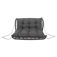 Banc balançoire de porche en osier Arruda de Christopher Knight Home avec coussins