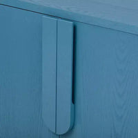 Buffet 4 portes avec rangement, desserte en bois avec poignées et étagères réglables