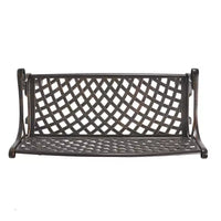 Banc d'extérieur Cozumel Christopher Knight Home en aluminium moulé de 40,75 po, cuivre brillant