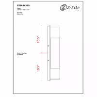 Applique Murale LED Collection Striate - Cylindre en Verre Moderne, 21 po de Hauteur, Intensité Variable, Résistante à l'Humidité