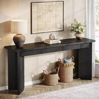 Lantine table sofa extra-longue 70.9 pouces, table sofa pour salon