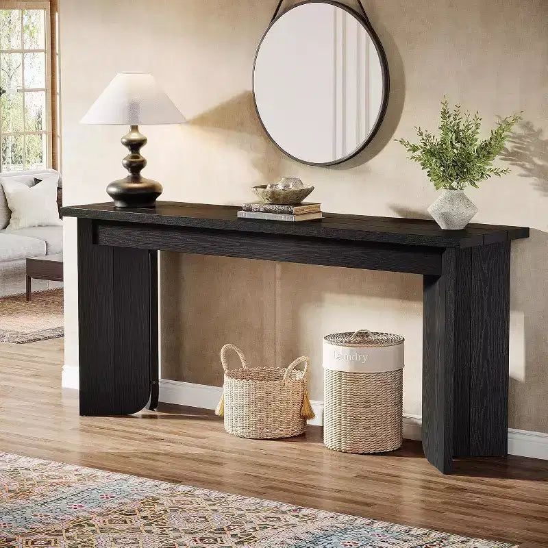 Lantine table sofa extra-longue 70.9 pouces, table sofa pour salon