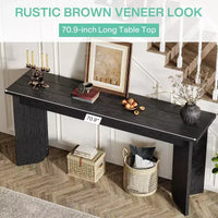 Lantine table sofa extra-longue 70.9 pouces, table sofa pour salon