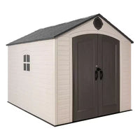 Abri de rangement d'extérieur Lifetime 8 pi x 10 pi, beige (60371)