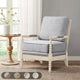 Okak Accent Chair with Comfy Upholstery Removable Cushion Solid Wood Frame Classic Stylish Reading Armchair for Living Room Waiting Room