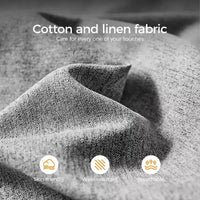 Luck Live Canapés de patio modernes de 158 cm, canapé-lit extérieur extensible, cadre en bois massif et métal blanc/coussin gris avec fonction de rangement