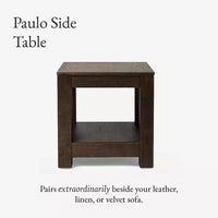 Maven Lane Paulo table d'appoint en bois 22x22