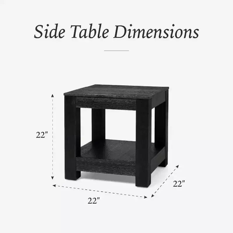 Maven Lane Paulo table d'appoint en bois 22x22