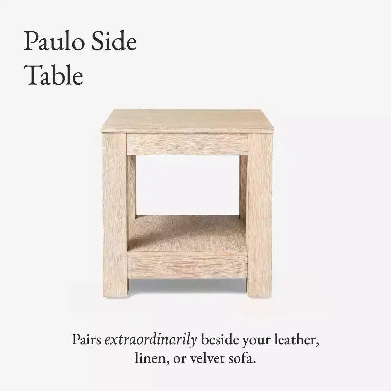 Maven Lane Paulo table d'appoint en bois 22x22