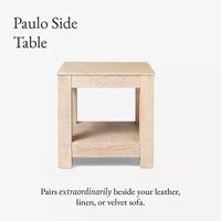 Maven Lane Paulo table d'appoint en bois 22x22