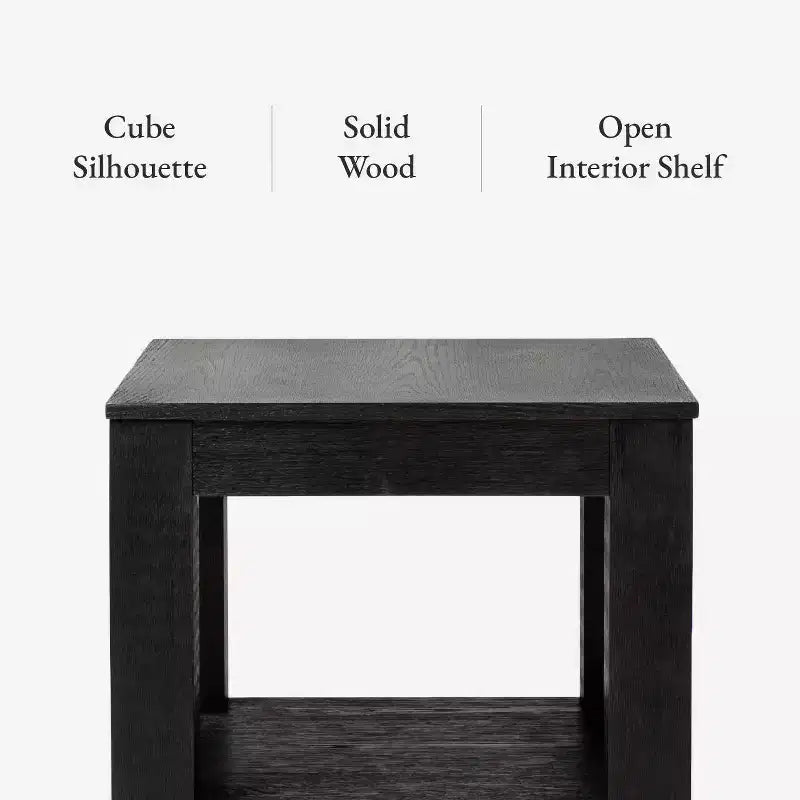 Maven Lane Paulo table d'appoint en bois 22x22