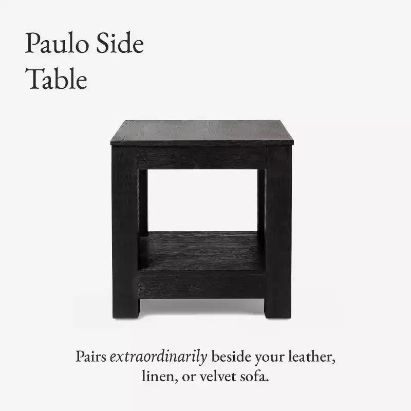 Maven Lane Paulo table d'appoint en bois 22x22
