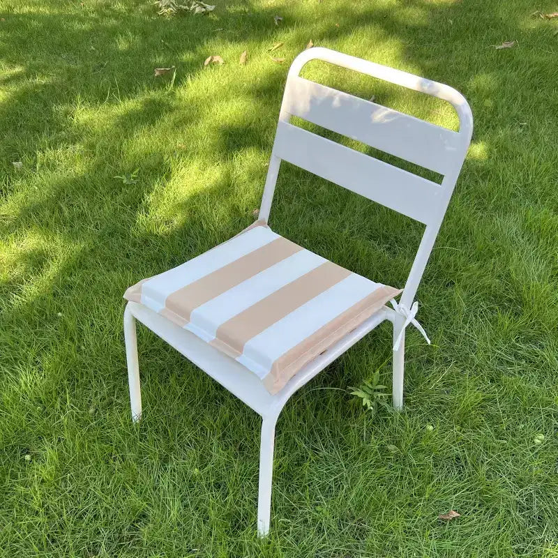 Lot de 4 coussins d'extérieur avec attaches pour sièges de jardin et de terrasse, coussins de chaise de rechange