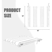 Lot de 4 coussins d'extérieur avec attaches pour sièges de jardin et de terrasse, coussins de chaise de rechange
