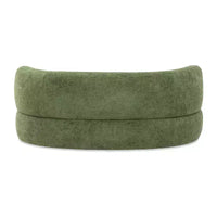 Jennifer Taylor Home Shep 36 - Canapé-lit incurvé pour chien, taille moyenne, Teddy en molleton vert mousse